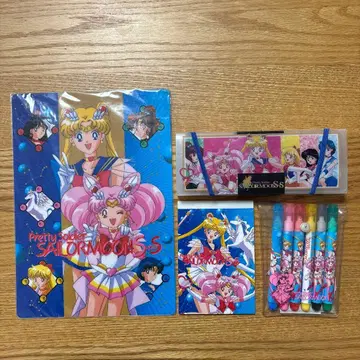 [레어 귀중] 세일러문 문구 4세트 헤이세이 레트로