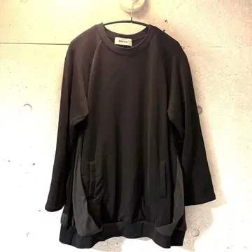 ZUCCa 주카 도킹 맨투맨 트레이닝복 이소재 벌룬 블랙 M