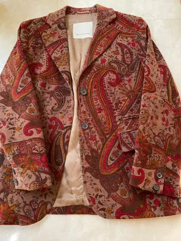 Henry Cottons 페이즐리 무늬 테일러드 자켓