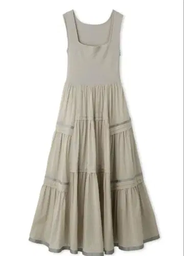 프레이 아이디 니트 콤비 턱 티어드 원피스 FWNO242067