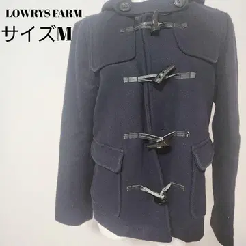 [ 새상품급 ] 로리즈팜 더플 코트 네이비 M 후드 부착 롱 기장