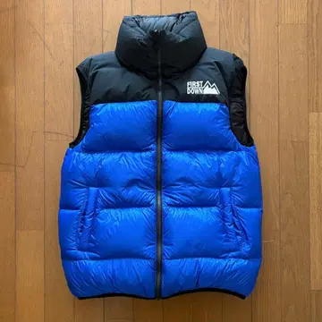 FIRST DOWN 다운 베스트 파랑/블랙