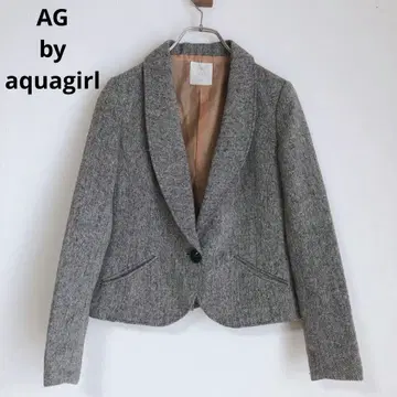 AG 바이 아쿠아걸 테일러드 자켓 울 그레이 S 깔끔한