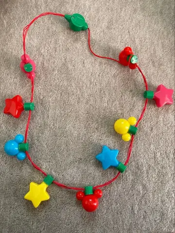 디즈니 빛나는 완구 크리스마스 일루미네이션 목걸이