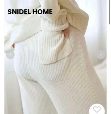 [새상품급] SNIDEL HOME 리브 화이트 룸웨어