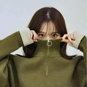 pinue 지퍼 니트 원피스 정가 19800엔