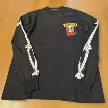 TATTOO MAGAZINE 스컬 롱 슬리브 T셔츠 made in USA