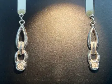 pt100 다이아 귀걸이