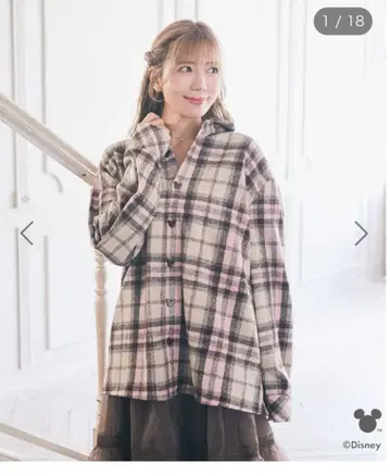 미키/빅 체크 셔츠 Areeam