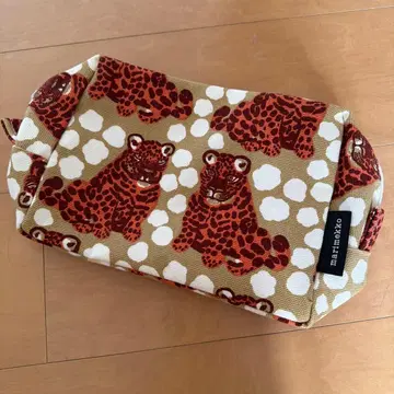 마리메꼬 동물 패턴 파우치 약 25cm x 15cm