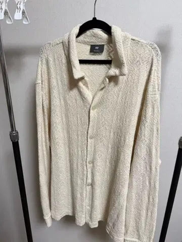 H&M 아이보리 긴팔 셔츠 레귤러 핏