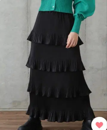 ROSE BUD 캉캉 스커트 블랙