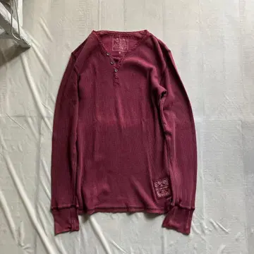 henry neck thermal 롱T M 와인 페이드