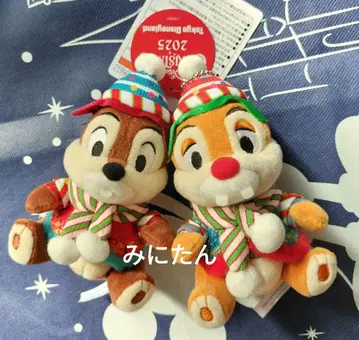칩과 데일 인형 배지 크리스마스 2025 디즈니 크리스마스 인형 배지