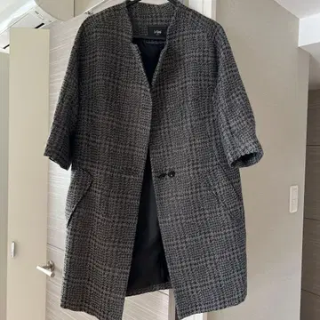 [새상품] LeShop 체스터 코트 그레이 계열 체크