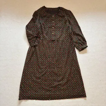 00's vintage 레트로 올 패턴 원피스 쇼와 여자 아카이브 y2k