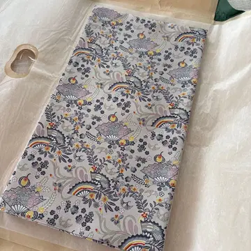 소파홍형 후쿠로 오비 펄톤 가공 완료