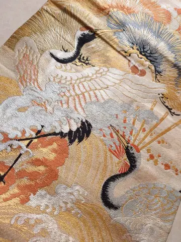 고급 학 패턴 마루오비 앤티크