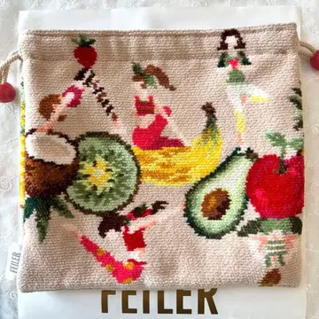 [ 중고품 ] FEILER 복조리 파우치 [ 요가걸 ]