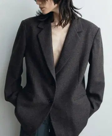 anuke 헤링본 울 자켓 36