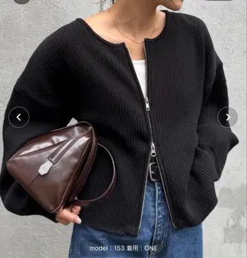 [ CIAOPANIC TYPY ] 스폰지 더블 지퍼 니트 가디건