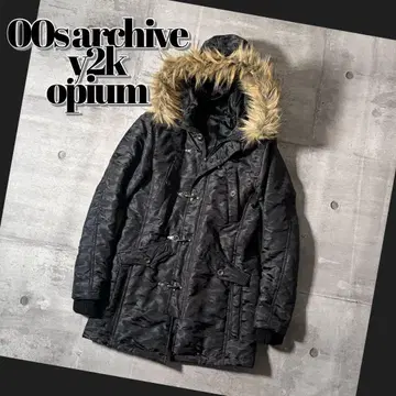 00s fireman jacket far blackcamo y2k