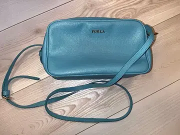 FURLA 스카이블루 가죽 숄더백