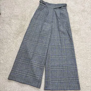 스트라스부르고 알리쾀 Aliquam 글렌체크 와이드 팬츠