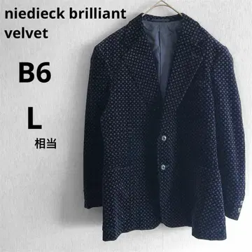 새상품급 니딕 브릴리언트 벨벳 B6 L 테일러드 자켓 올 패턴