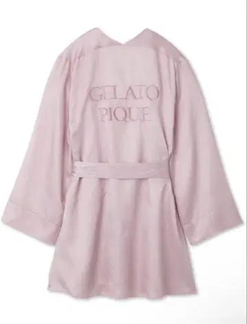 택 포함 새상품 젤라피케 백 로고 새틴 가운