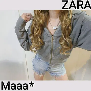 ZARA 인기였던 워시 가공 숏 기장 후드티