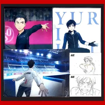 5점[유리!!! on ICE] 유우리 클리어 파일 3종, 원화 엽서 2종