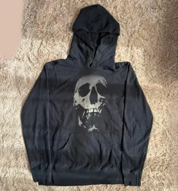 HYSTERIC GLAMOUR 스트로베리 스컬 후드티 블랙 L