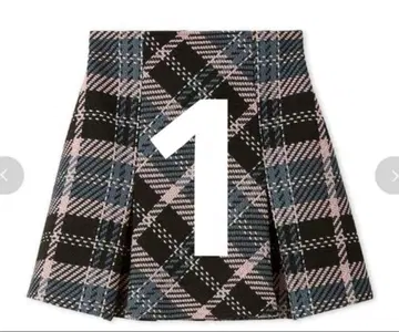 새상품 완판 snidel 스나이델 로빙 체크 미니 스커트