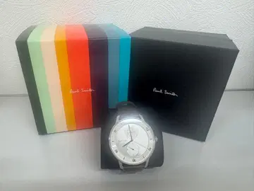 폴 스미스 실버 아날로그 시계