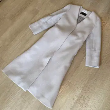 프레이 아이디 만테코 라이트 그레이 롱 코트