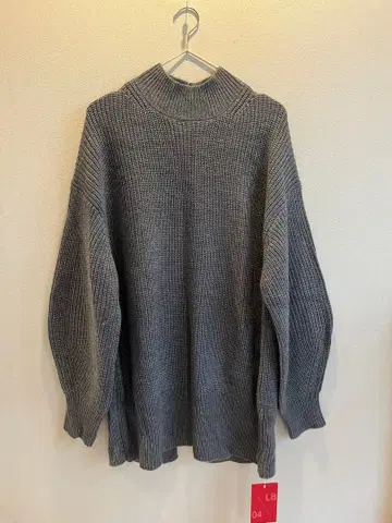 나노 유니버스 그레이 모크넥 니트 새상품 택 포함