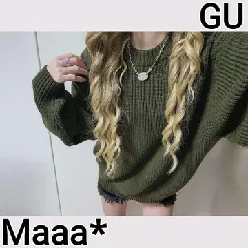 GU 지유 초귀여운 오버 사이즈 니트 남성도 착용 가능