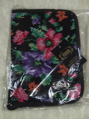 새상품급 미사용 FEILER 플라워 무늬 카드 케이스 약 수첩 케이스