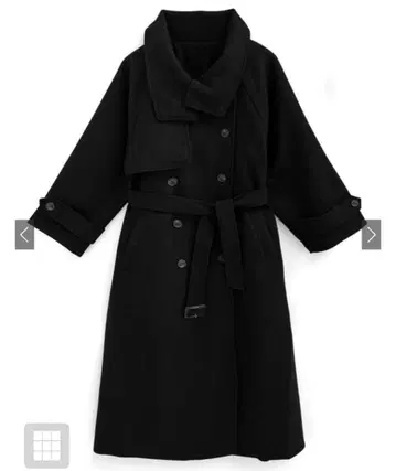 페이크 울 트렌치코트 ze843