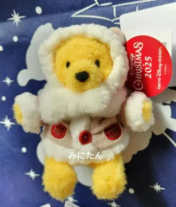 푸우 바 크리스마스 2025 디즈니 크리스마스 인형 배지