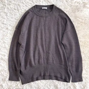 에브리데이 아이라이크 울 크루넥 니트 스웨터 브라운 택 브라운