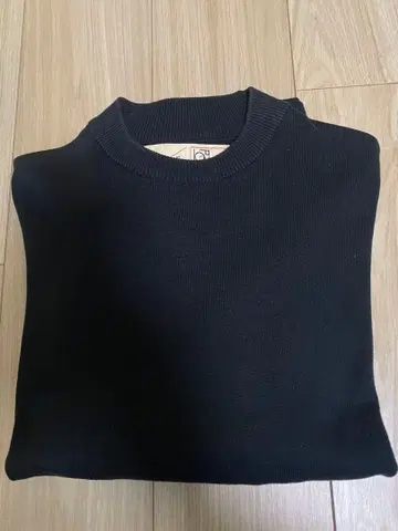 NANO UNIVERSE 크루넥 니트 블랙 L