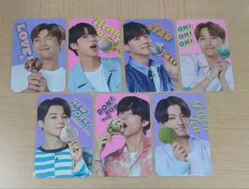 BTS baskin robbins BR 트레이딩 카드 7장 묶음 판매