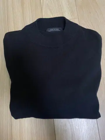 NANO UNIVERSE 모크넥 니트 블랙 L