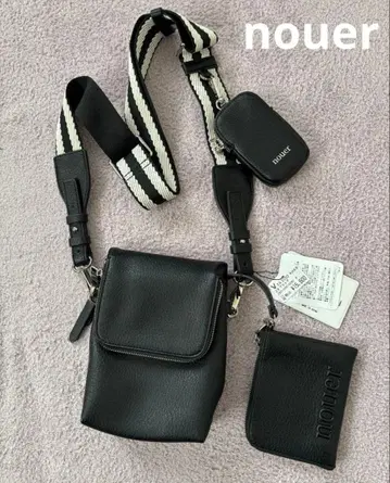 새상품 nouer 하의 엠보싱 숄더백