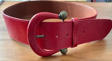 가죽 벨트 빨간색