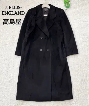 타카시마야*퓨어 캐시미어 100% 롱 더블 체스터 코트 LL