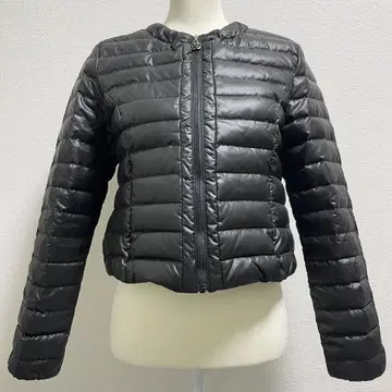 MARY QUANT 마리콴트 다운 자켓 노카라 블랙