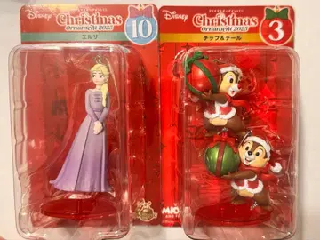 디즈니 크리스마스 오너먼트 2025 엘사 칩과 데일 2점